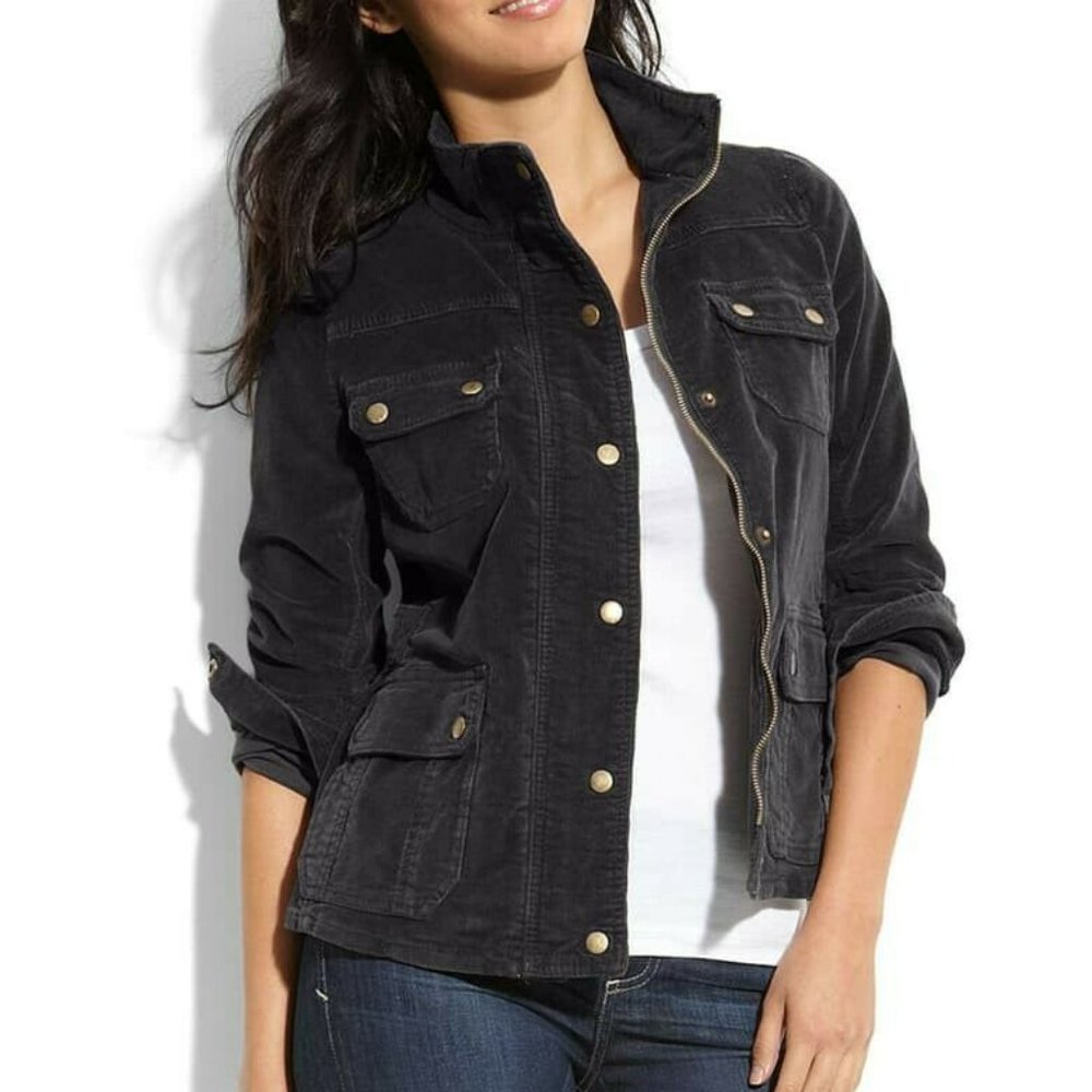 Kut from the Kloth Canvas Jacket.          (115)